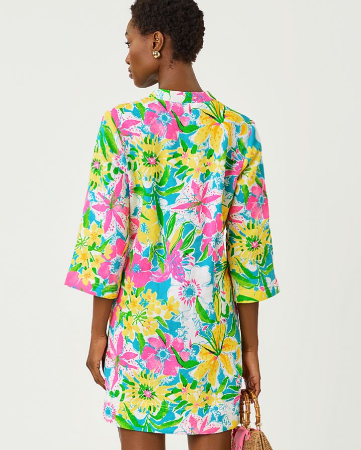 ANNADETTA LINEN TUNIC DRESS