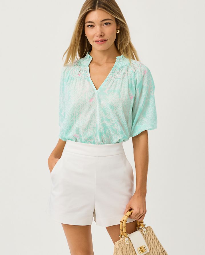 LOURDES SHORT SLEEVE TOP