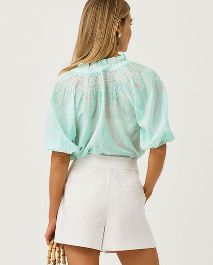 LOURDES SHORT SLEEVE TOP