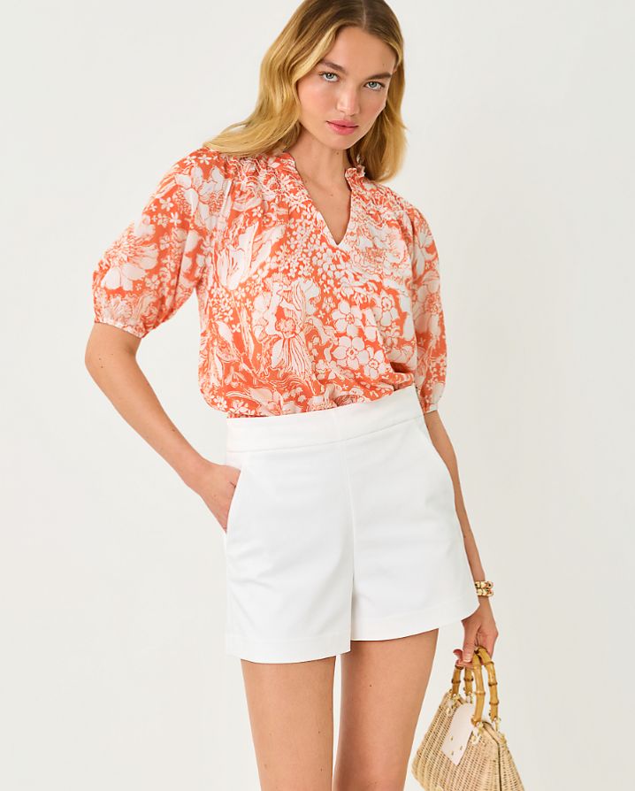 LOURDES SHORT SLEEVE TOP