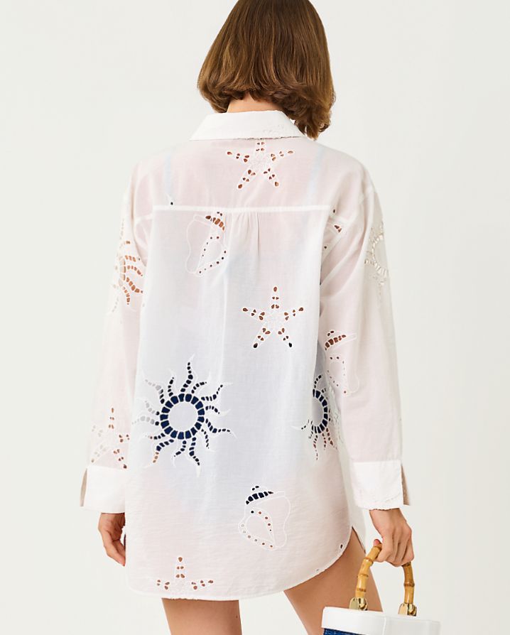 KWITNEY LONG-SLEEVE COVERUP