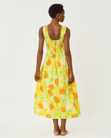 DAISEY SMOCKED MIDI DRESS