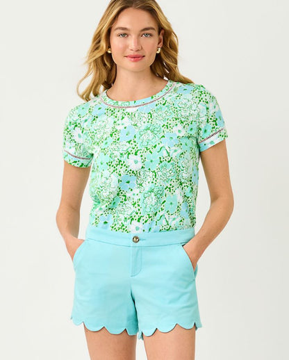 CLAIRMONT LADDER LACE KNIT TOP