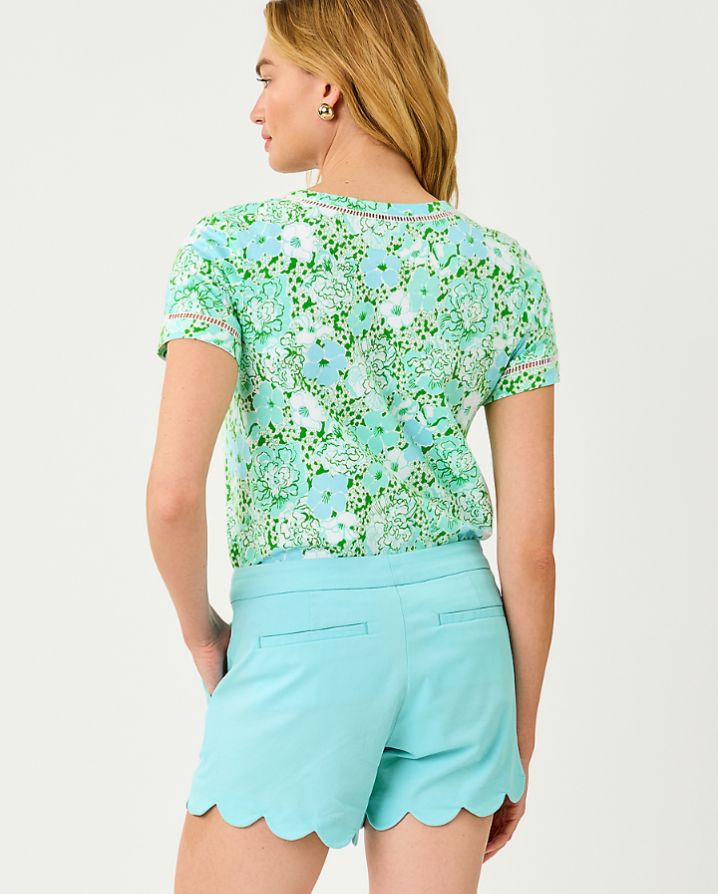 CLAIRMONT LADDER LACE KNIT TOP