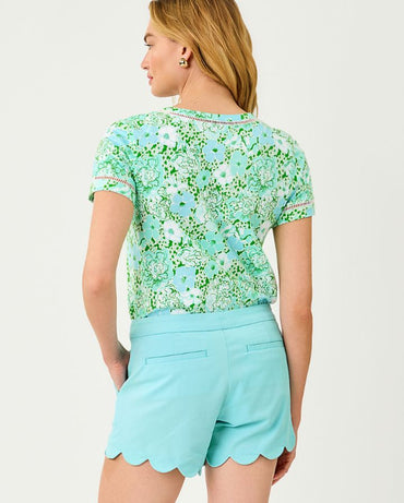 CLAIRMONT LADDER LACE KNIT TOP