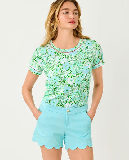 CLAIRMONT LADDER LACE KNIT TOP