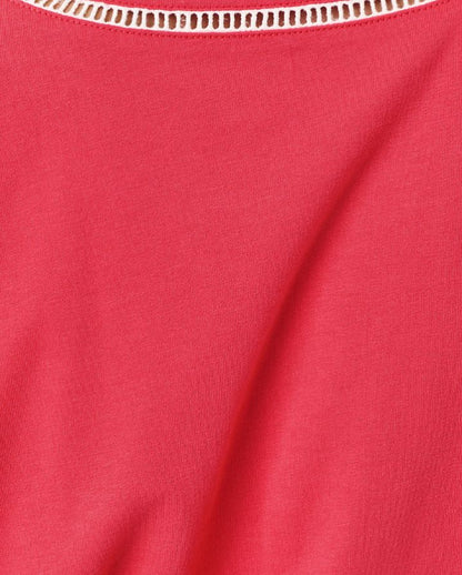 CLAIRMONT LADDER LACE KNIT TOP