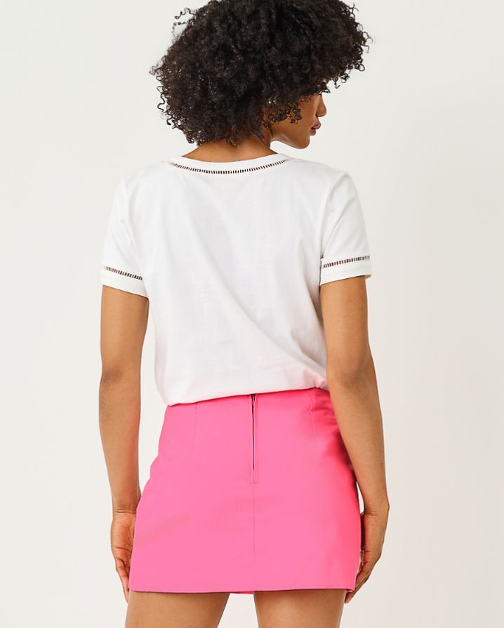 CLAIRMONT LADDER LACE KNIT TOP