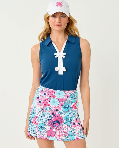 FRIDA SLEEVELESS BOW POLO