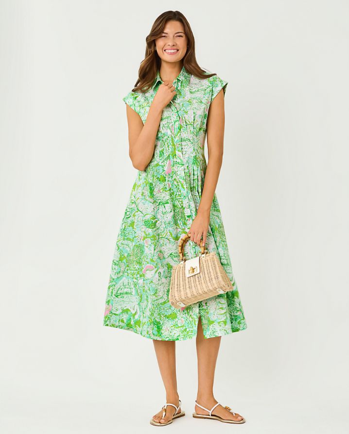 TONYA MIDI SHIRTDRESS