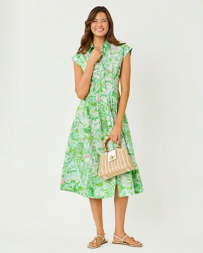 TONYA MIDI SHIRTDRESS