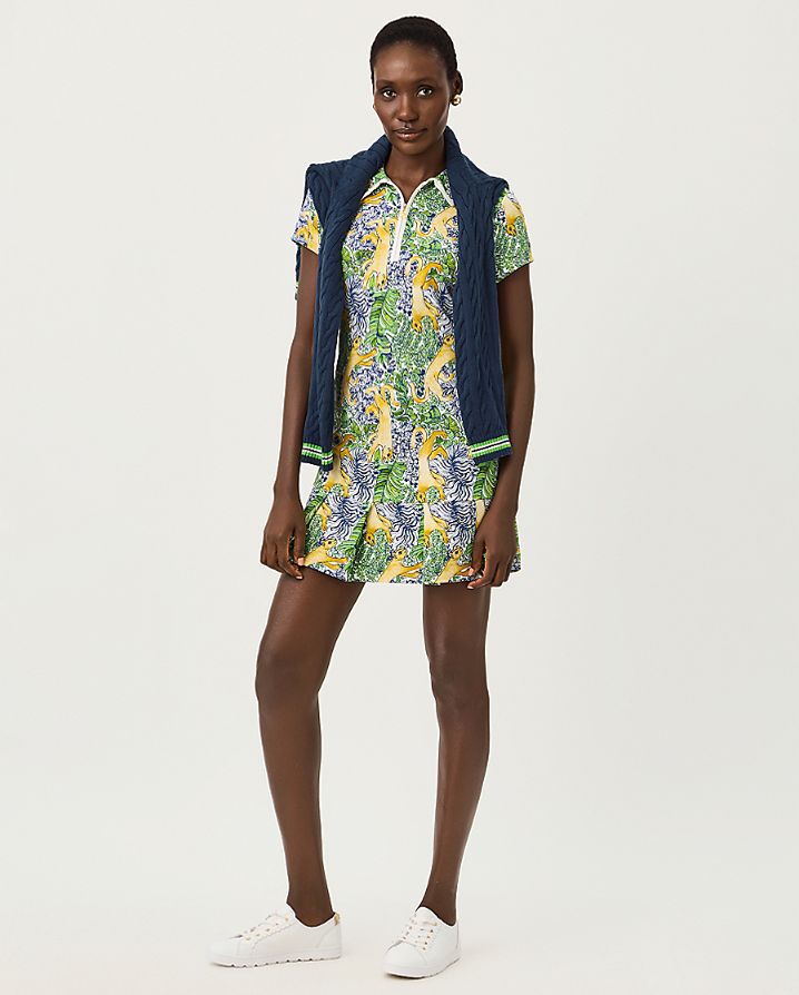 CAYO COSTA PLEATED DRESS