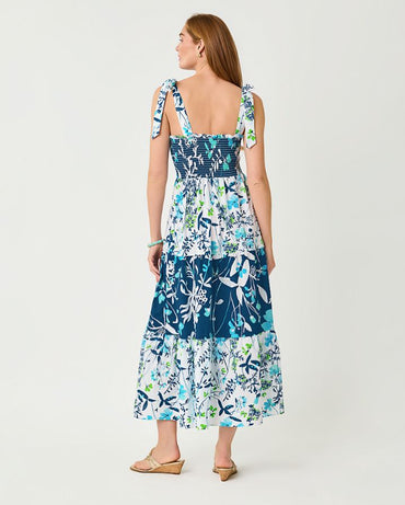 ATHYN SMOCKED MAXI DRESS