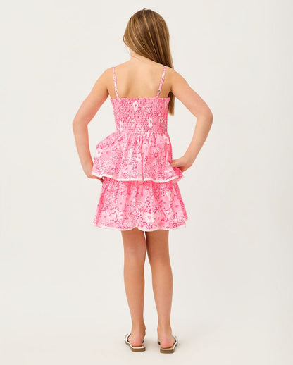 GIRLS AMBIE RUFFLE DRESS