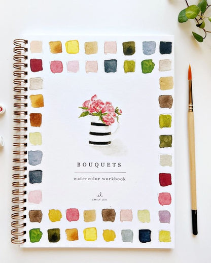 BOUQUETS WATERCOLOR WORKBOOK