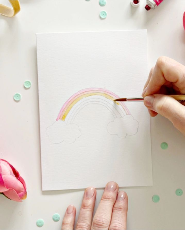 FAIRYTALE PAINTABLE WATERCOLOR NOTECARD SET