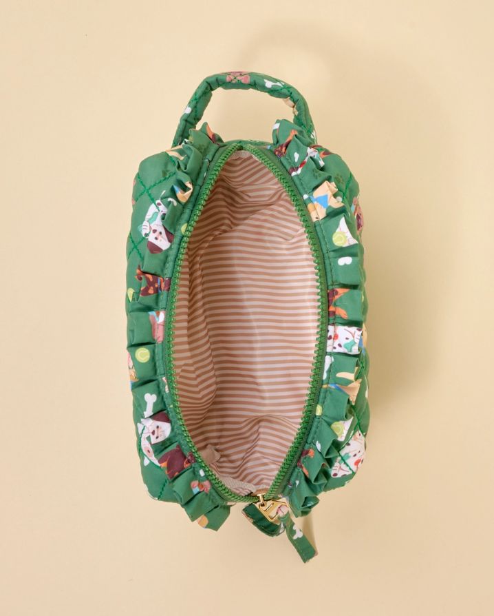 ESSENTIALS QUILTED COSMETIC POUCH