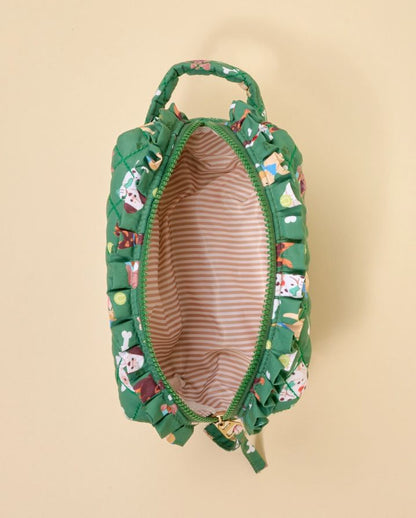 ESSENTIALS QUILTED COSMETIC POUCH