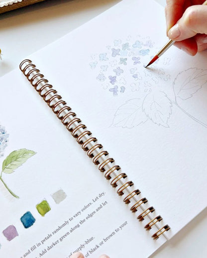 FLOWERS WATERCOLOR WORKBOOK