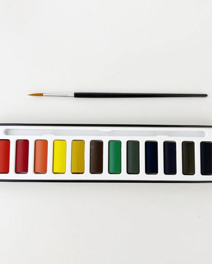 WATERCOLOR PAINT SET WITH BRUSH