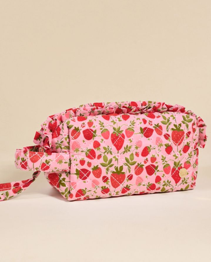 ESSENTIALS QUILTED COSMETIC POUCH