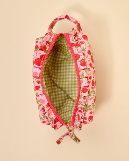 ESSENTIALS QUILTED COSMETIC POUCH