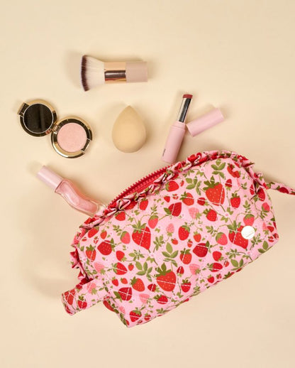 ESSENTIALS QUILTED COSMETIC POUCH