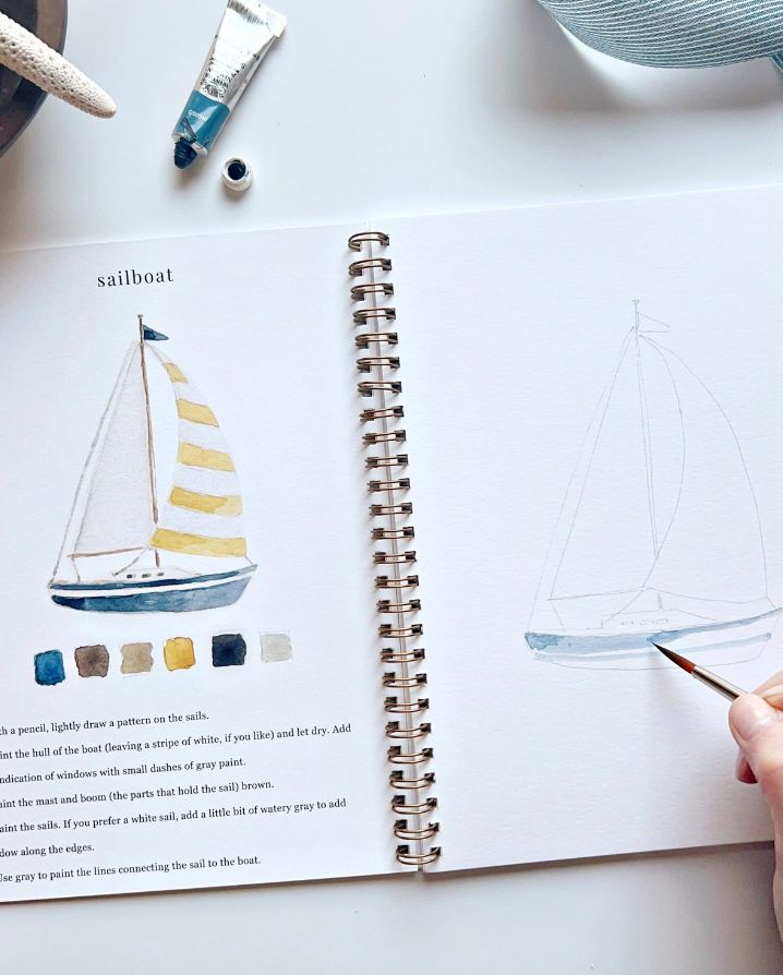 SEASIDE WATERCOLOR WORKBOOK