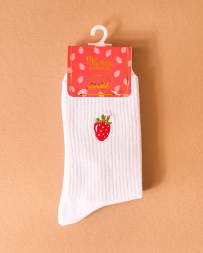 EMBROIDERED CREW SOCKS