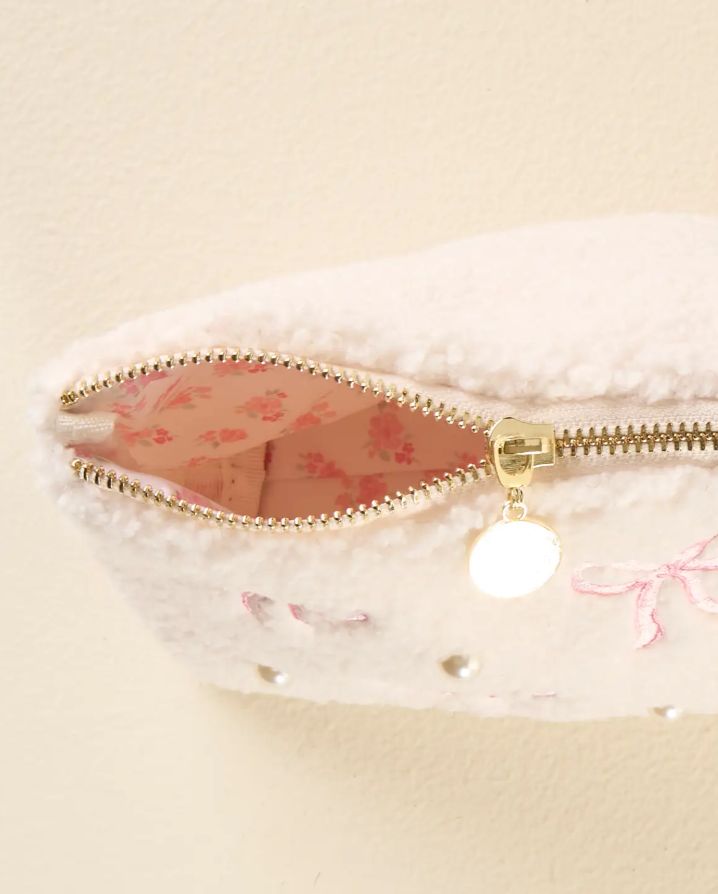 BOWS TEDDY POUCH