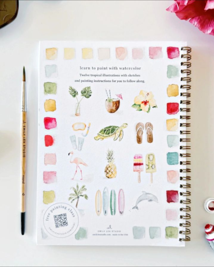 TROPICAL WATERCOLOR WORKBOOK