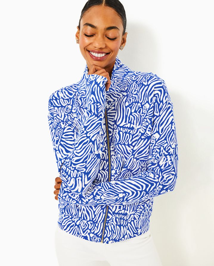 Wrenley Printed Zip Up