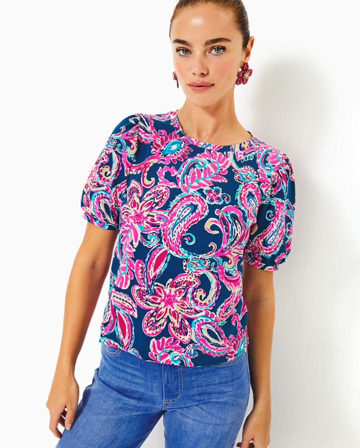 Rhett Printed Knit Top