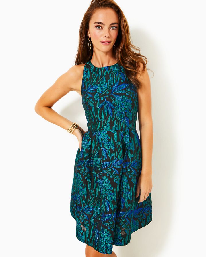 Jollian Brocade Dress