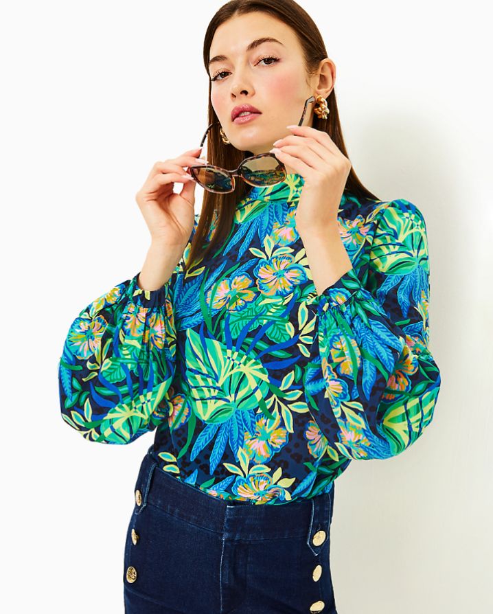 Witaker Printed Silk Top